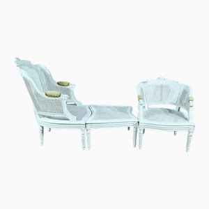 Broken Duchess Chairs in Rechampie Beech, Set of 3