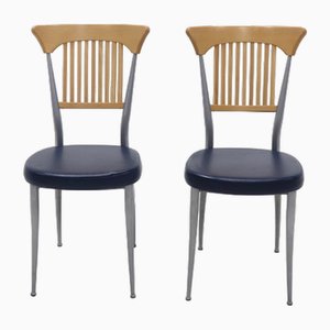 Italian Postmodern Dining Chairs from Fasem, 1990s, Set of 2