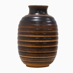 Jarrón Mid-Century de cerámica de Trio, años 60