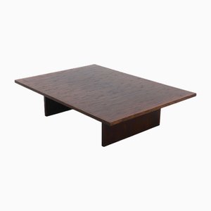 Grande Table Basse en Bambou et Bois dans le style d'Axel Vervoordt, Belgique, 1980s