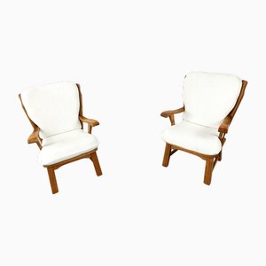 Rustic Armchairs, 1950s, Set of 2