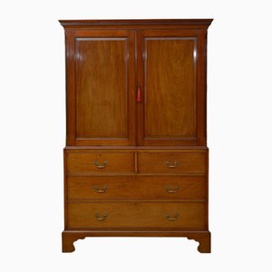 Edwardian Mahogany Linen Press, 1900s