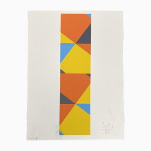 Max Bill, Composición geométrica, Serigrafía, 1988