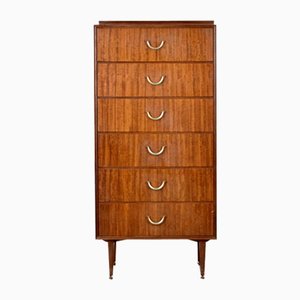 Mid-Century Tallboy aus Nussholz von Meredew, 1960er