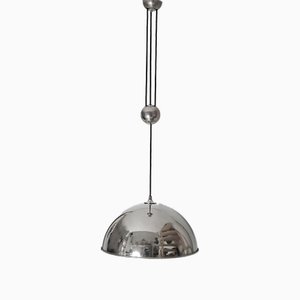 Posa Ceiling Light in Nickel with Counterweight by Florian Schulz, 1970s