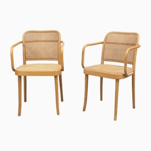 Dining Chairs No. 811 by Michael Thonet and Josef Hoffmann, Czech Republic, 1950s, Set of 4