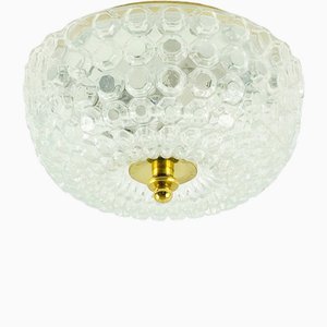 Große Mid-Century Bubble Glas Einbau-/Deckenlampe von Helena Tynell für Limburg, Deutschland, 1960er