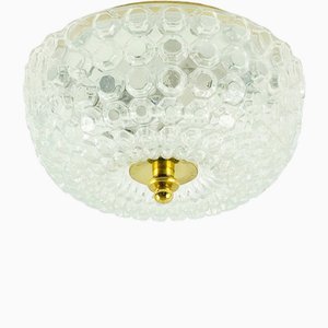 Large Mid-Century Bubble Glass Flush Mount/Ceiling Light by Helena Tynell for Limburg, Germany, 1960s