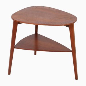 Holger Georg Jensen zugeschriebener dänischer Teak Beistelltisch für Kubus, 1960er