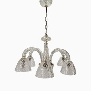 Murano Glass Chandelier by Barovier & Toso, Italy, 1950s