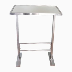 French Art Deco Chromed Side Table in the style of Jacques Adnet, 1930s