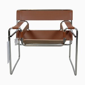 Wasilly Chair in Cognac Leather by Michel Brauer