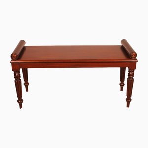 Mahogany Hall Bench, Early 19th Century