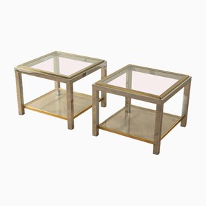 Exclusive Side Tables from Maison Jean Charles, 1970s, Set of 2