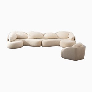 Croissant Modular Sofa by Hans Hopfer for Wiener Werkstätten, Set of 6