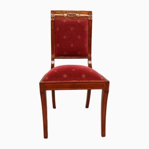 Directoire Style Chairs in Cherry Wood, 1990s, Set of 8