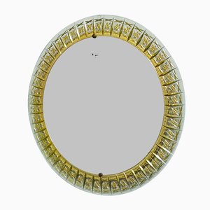 Round Wall Mirror from Cristal Art, Italy, 1960s