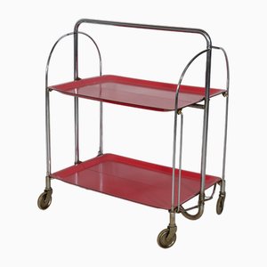 Mid-Century Folding Serving Trolley from Bremshey, 1960s