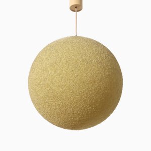 Cream Sugar Ball Hanging Lamp from Rotaflex, 1960s