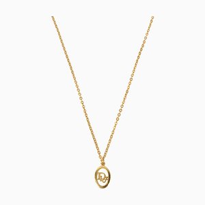 Oval Cutout Logo Necklace by Christian Dior