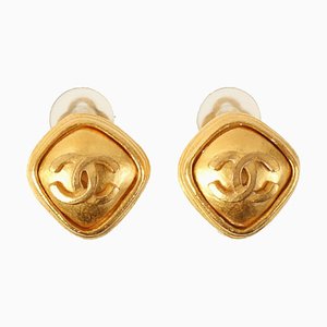 Diamond Motif CC Mark Earrings from Chanel, 1997, Set of 2