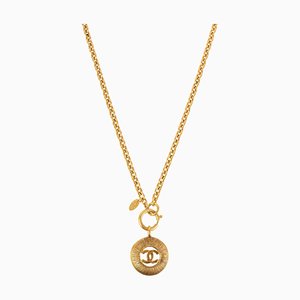 Round Cutout CC Mark Necklace from Chanel