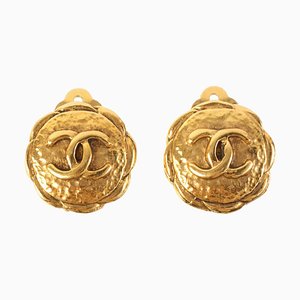 Boucles d'Oreilles Flower Design CC Mark de Chanel, Set de 2