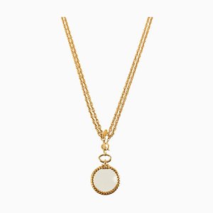 Magnifying Glass Mini CC Mark Double Chain Necklace from Chanel