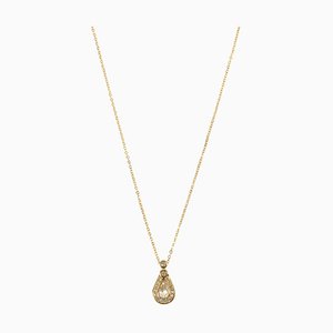 Dior Rhinestone Teardrop Necklace by Christian Dior