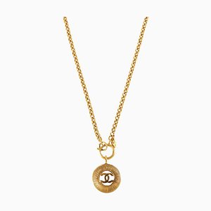 Round Cutout CC Mark Necklace from Chanel