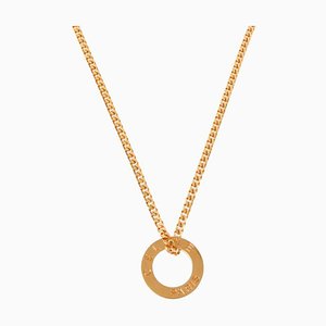 Circle Logo Plate Necklace from Celine