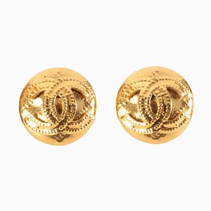 Chanel 1994 Made Round Cc Mark Earrings, Set of 2