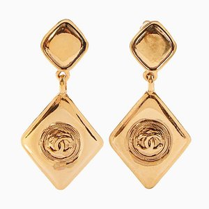 Boucles d'Oreilles Swing Cc Mark en Forme de Diamant de Chanel, Set de 2