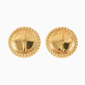 Round Edge Design Gg Plate Earrings from Gucci, Set of 2