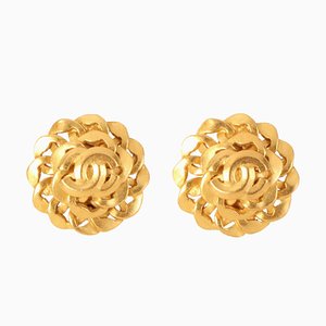 Cutout CC Mark Earrings from Chanel, 1996, Set of 2