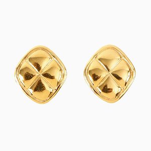 Boucles d'Oreilles Diamant Matelasse Stitch Motif de Chanel, Set de 2