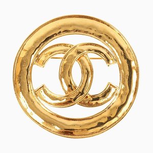 Round Cut Out Cc Mark Brooch from Chanel, 1994