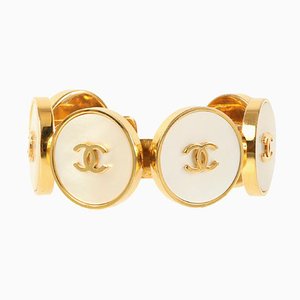 Pearl Round CC Mark Plate Bangle from Chanel, 1993