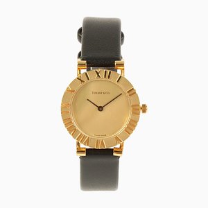 18k Atlas Watch in Black from Tiffany & Co.