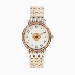 Sellier Watch in Silver/Gold from Hermes