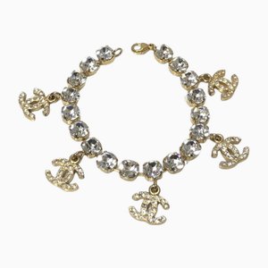 Vintage Bracelet with Crystal and CC Charms from Chanel