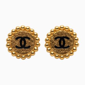 Chanel Cc Clip On Earrings Costume Earrings, Set of 2