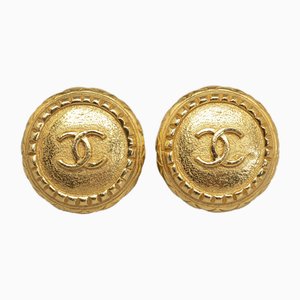 Chanel Cc Clip On Earrings Costume Earrings, Set of 2