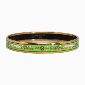 Narrow Enamel Bangle Costume Bracelet from Hermes