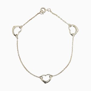 Silbernes Open Heart Armband von Elsa Peretti für Tiffany