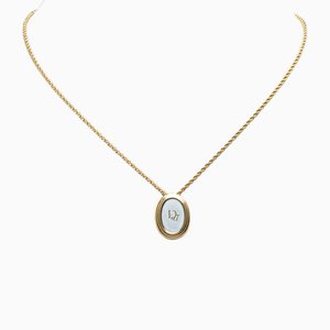 Oval Logo Pendant Necklace from Christian Dior