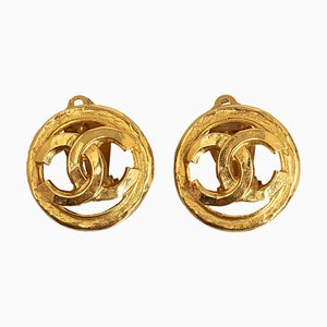 Boucles d'Oreilles à Clip CC de Chanel, Set de 2