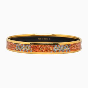 Brazalete estilo brazalete estrecho esmaltado de Hermes