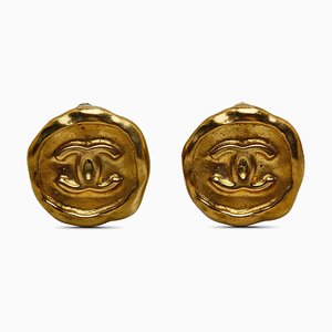 Boucles d'Oreilles Clip-On CC de Chanel, Set de 2