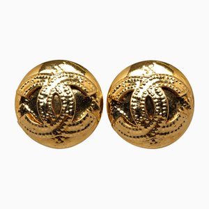 Chanel Cc Clip On Earrings Costume Earrings, Set of 2